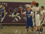 Logan Fish sinks a three-pointer for L’Anse.