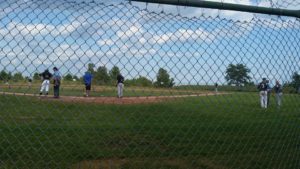 Twilight League baseball at the Wolverine Field